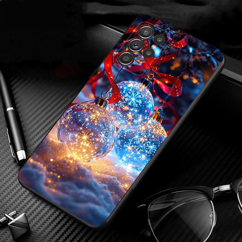 Phone Case For Samsung Galaxy S25 S24 S23 S22 S21 Ultra S24 S23 S22 S21 S25 Plus S24 S20 FE Santa Christmas Tree