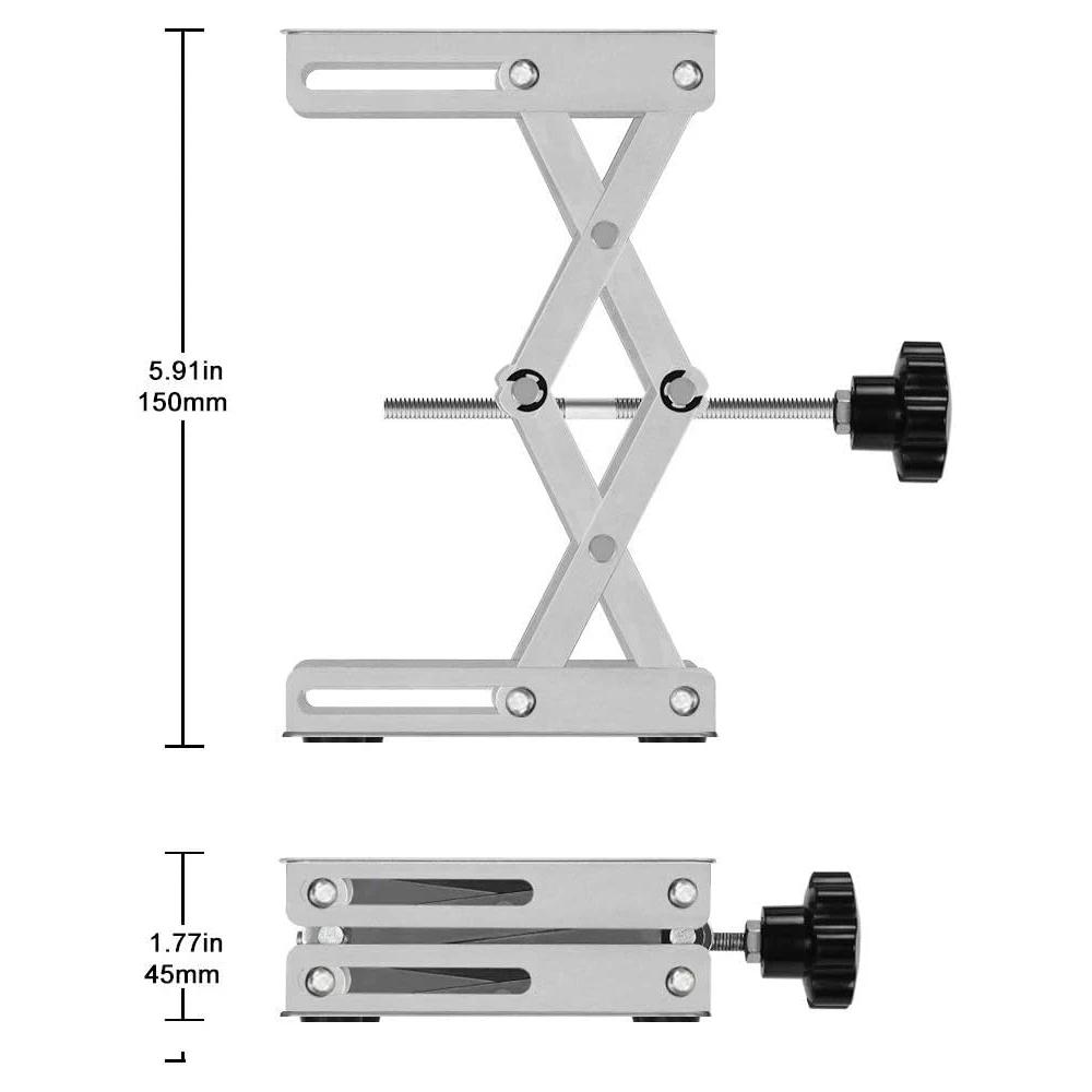 Lab Scissors Jack Stainless Steel Laboratory Support Platform Lift Stand Table Expandable Height Platform Carpentry Tools
