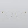 SBKA Icon-C02 Transparent Round Horn-Rimmed Glasses (Blue Light Blocking)