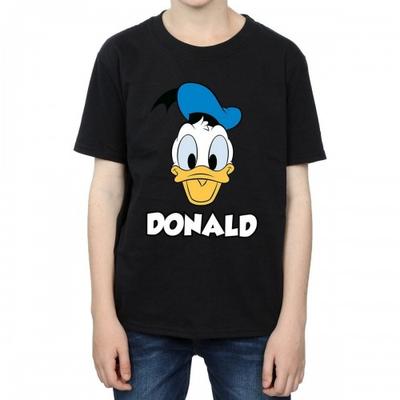 Boys Donald Duck Face Cotton T-Shirt