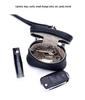 Top Grain Cowhide Bag Charm: Compact Coin Purse & Earphone Holder with Lanyard