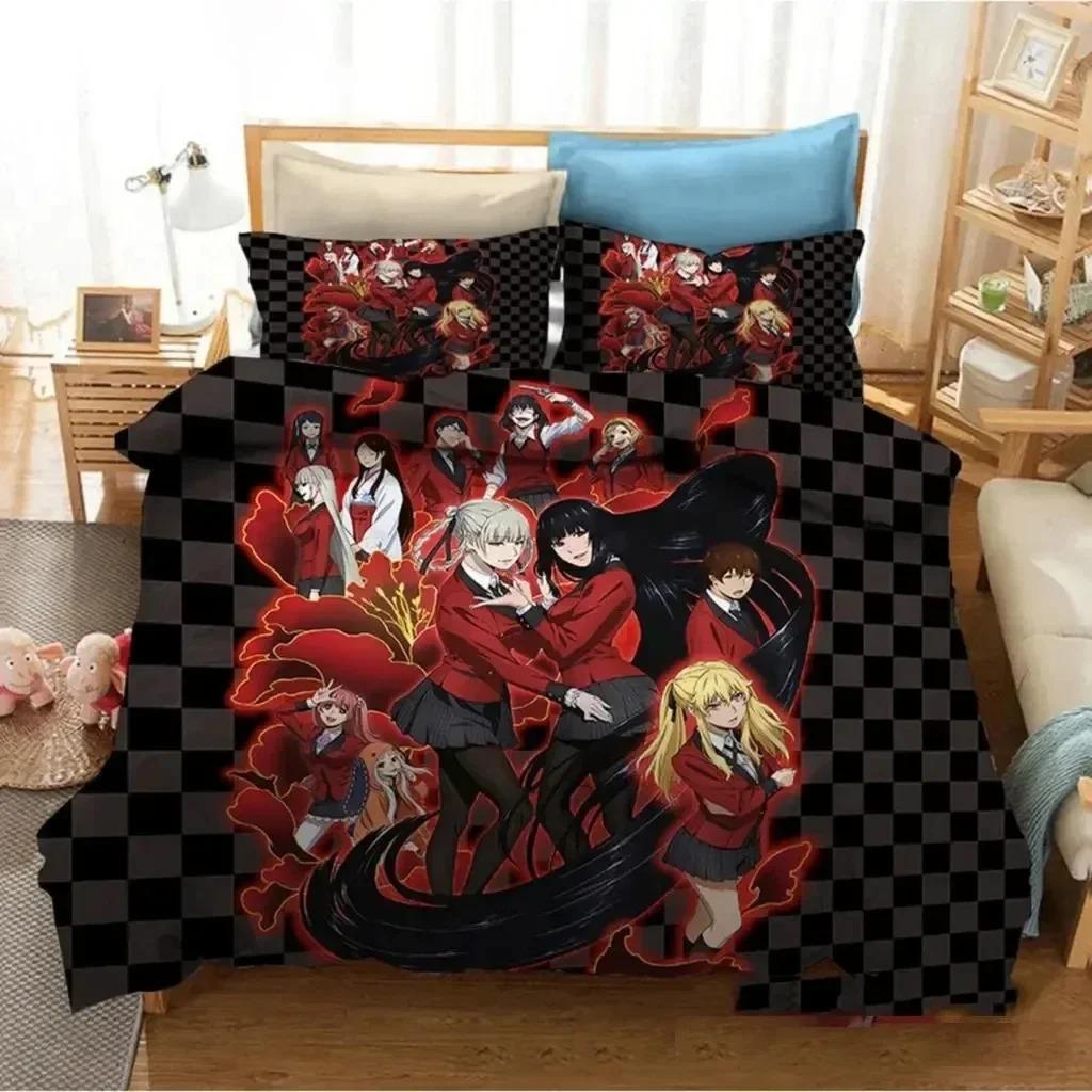 Comforter Anime Kakegurui Yumeko Jabami Bedding Set Bedroom Soft Modern S Comefortable And