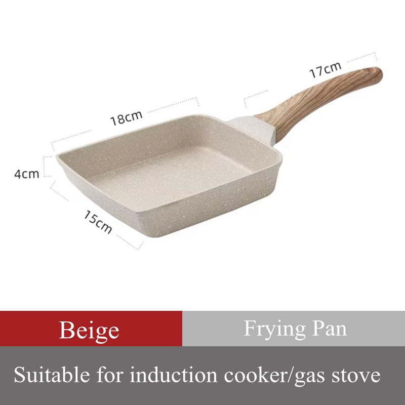 Maifan Stone Durable Non-Stick Frying Pan Spatula Household Pancake Tamagoyaki Breakfast Maker Cooking Pot Kitchen Cookware