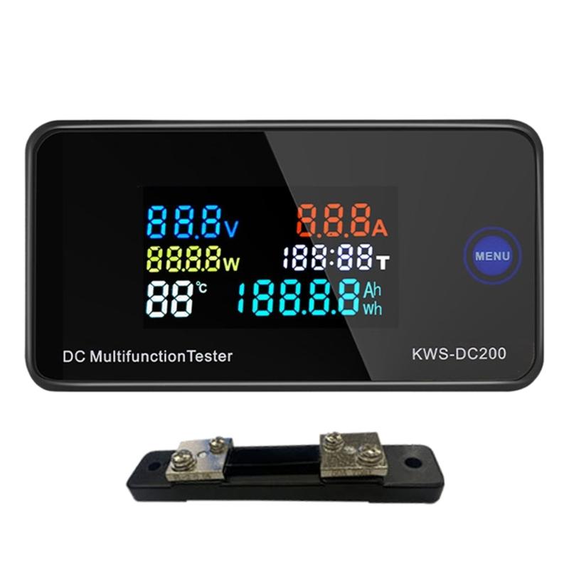 Digital LCD Voltmeter Ammeter 10/50/100A Current Power Energy Meter 0-200V 10/50/100A  DC Multifuntional Tester