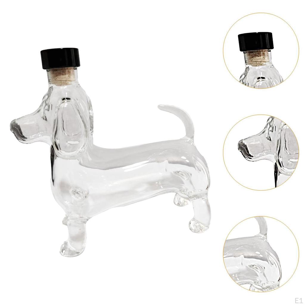 Taxformad Whiskeykaraff Unik Transparent Glas Spritbehållare för Hemma