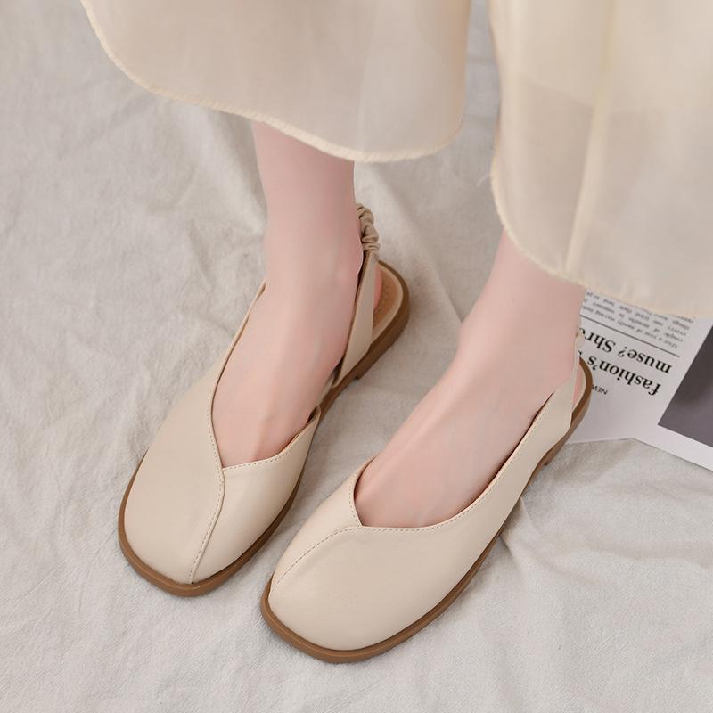 

Новые летние интернет-знаменитости плоская подошва с юбкой вечерние туфли нежный ветер простые сандалии с сумкой на голову женские летние фея ветер 35 абрикосовый