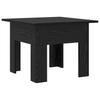 Coffee Table Black Oak Look 55 X 55 X 42 Cm Engineered Wood