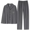 Men's Pajamas Men's Autumn 1011 New Modal Cotton Long-sleeved Large Size Fashion Simple Loungewear Autumn and Winter