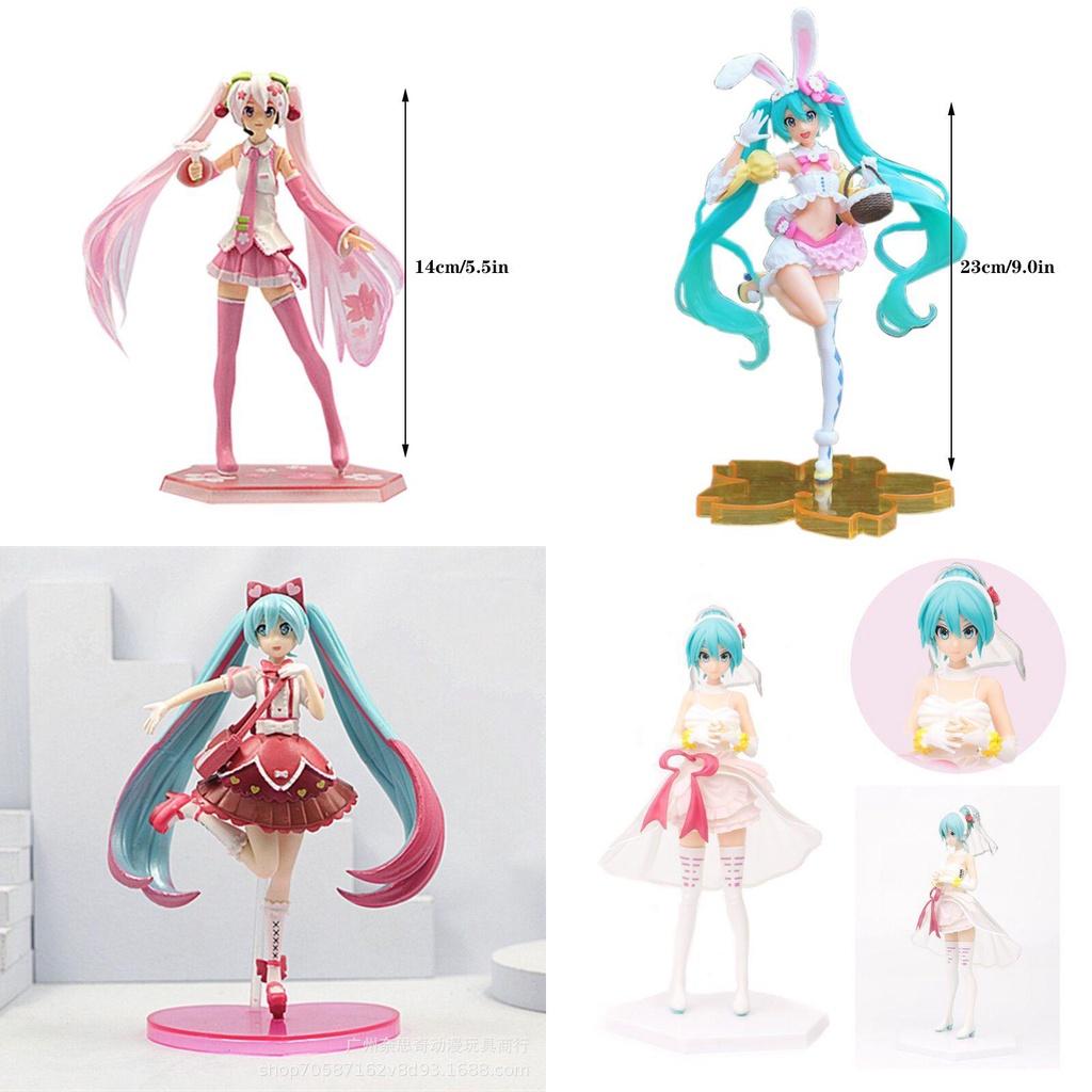 Adorable Hatsune Miku Cartoon Virtual Singer Action Figure Stunningly Crafted Collectible