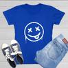 Smile X Eyes Sarcastic Novelty Graphics Funny Womens T-Shirt