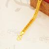 Vintage Double Buckle 24k Gold-Finish Bracelet for Men & Women - Stylish Sand Gold Jewelry Accessory