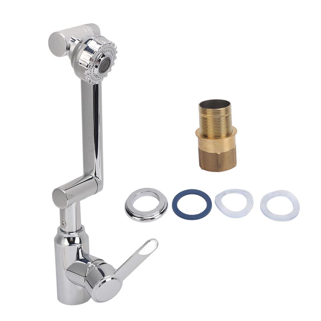  Swivel Faucet Stainless Steel Electroplating 360 Degrees Rotation Kitchen Hot and Cold Wat