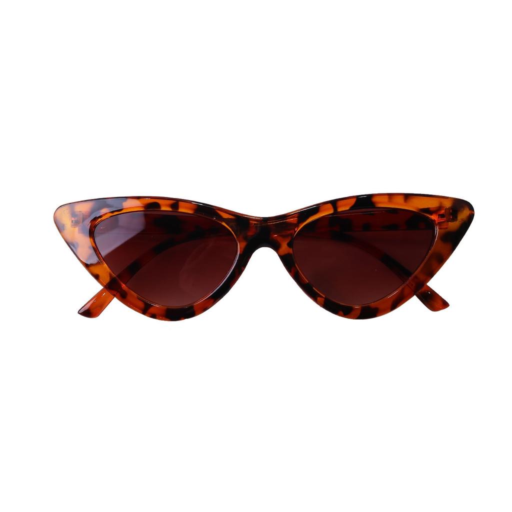 Narrow Frame Sunglasses Tortoiseshell Uv400 Sunglasses Eye Sunglasses Vintage For Retro Outfits Outdoor Casual