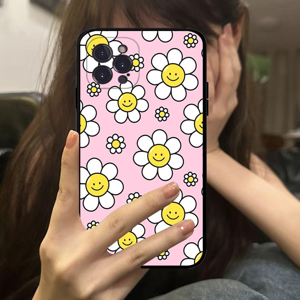 Daisy Flowers Phone Case For IPhone 16 15 14 11 12 13 Mini Pro XS Max Cover 6 7 8 Plus X Funda Shell