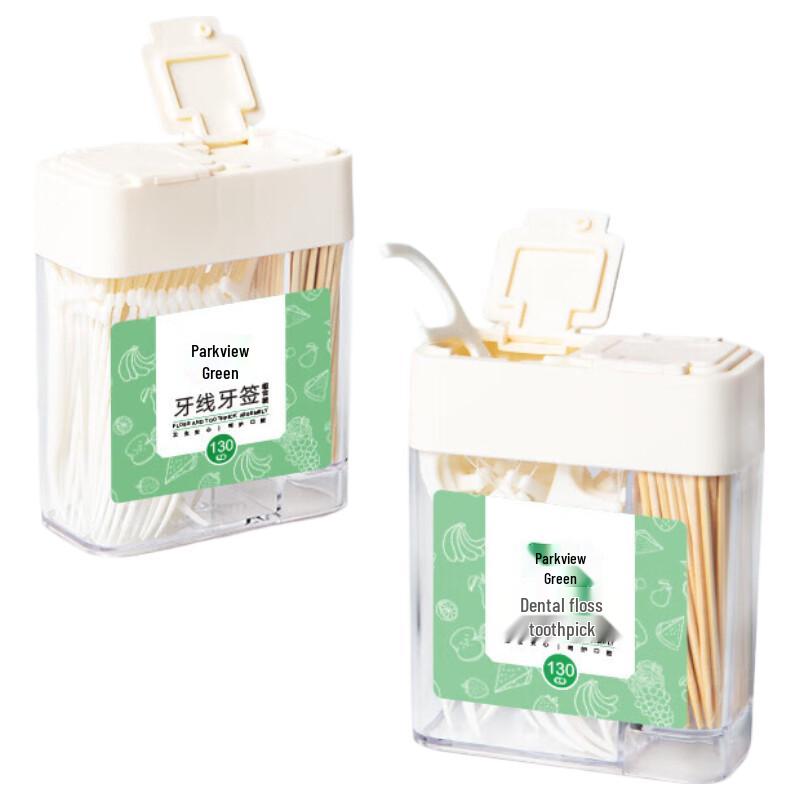 

Fangcaodi Portable Toothpick & Floss 2-Pack
