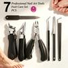 Xiaomi Professional 1/7 Piece Set Ingrown Toenail Pedicure Kit Heavy‑Duty Thick Nail Clippers Cuticle Pusher Peeling Knife Nail File