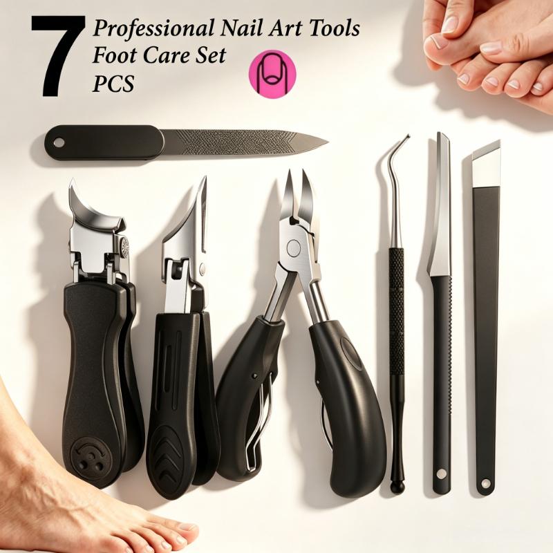 Xiaomi Professional 1/7 Piece Set Ingrown Toenail Pedicure Kit Heavy‑Duty Thick Nail Clippers Cuticle Pusher Peeling Knife Nail File