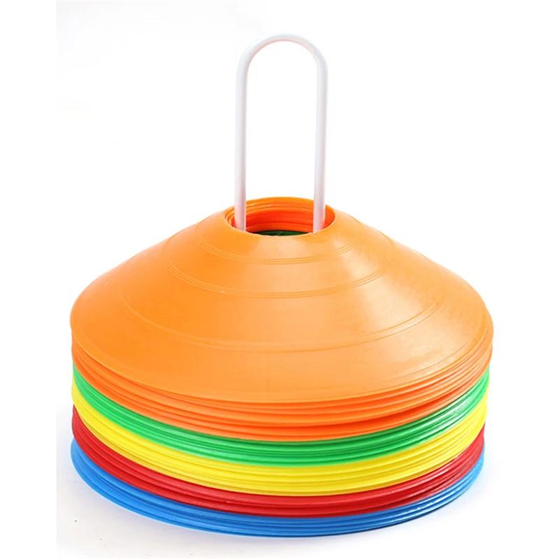 Conjunto de 12 Cones Equipamento de Treino de Futebol Brinquedo Para Criança Cones de Disco Profissional Obstáculos de Exercício de Agilidade Desvio Adereço de Treino Esportivo