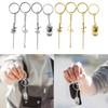 Creative Fencing Pendant Metal Keychain Bag Charm Keychain Accessories for Men Women Backpacks Handbag School Bag