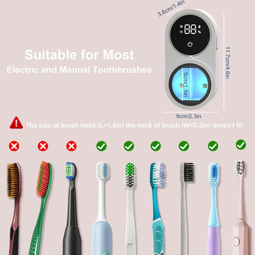 Smart toothbrush disinfection box Bathroom cleaner UV drying