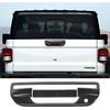 JeCar Carbon Fiber Tailgate Door Handle Cover Trim Accessories for Jeep Gladiator JT 2020-2023