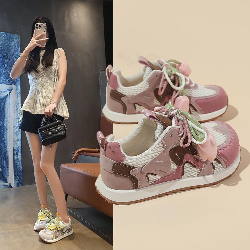 Thick-soled Forrest Gump shoes children's 2025 new popular summer thin mesh breathable casual sports shoes