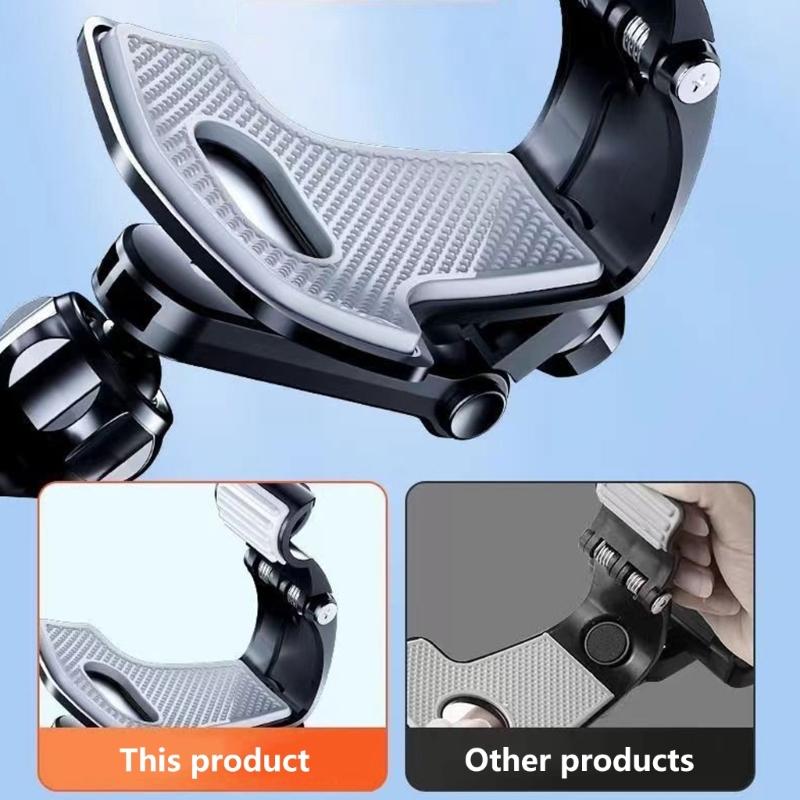 Car Clip Type Dashboard Mounted Phone Holder Shockproof Cellphone Holder Mount Automotive 360 Degree Rotating Stand