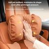 Quality Nappa Leather Car Headrest Lumbar Support Cushion Comfortable Soft Car Neck Pillows Waist Pillow Car Interior Accessorie