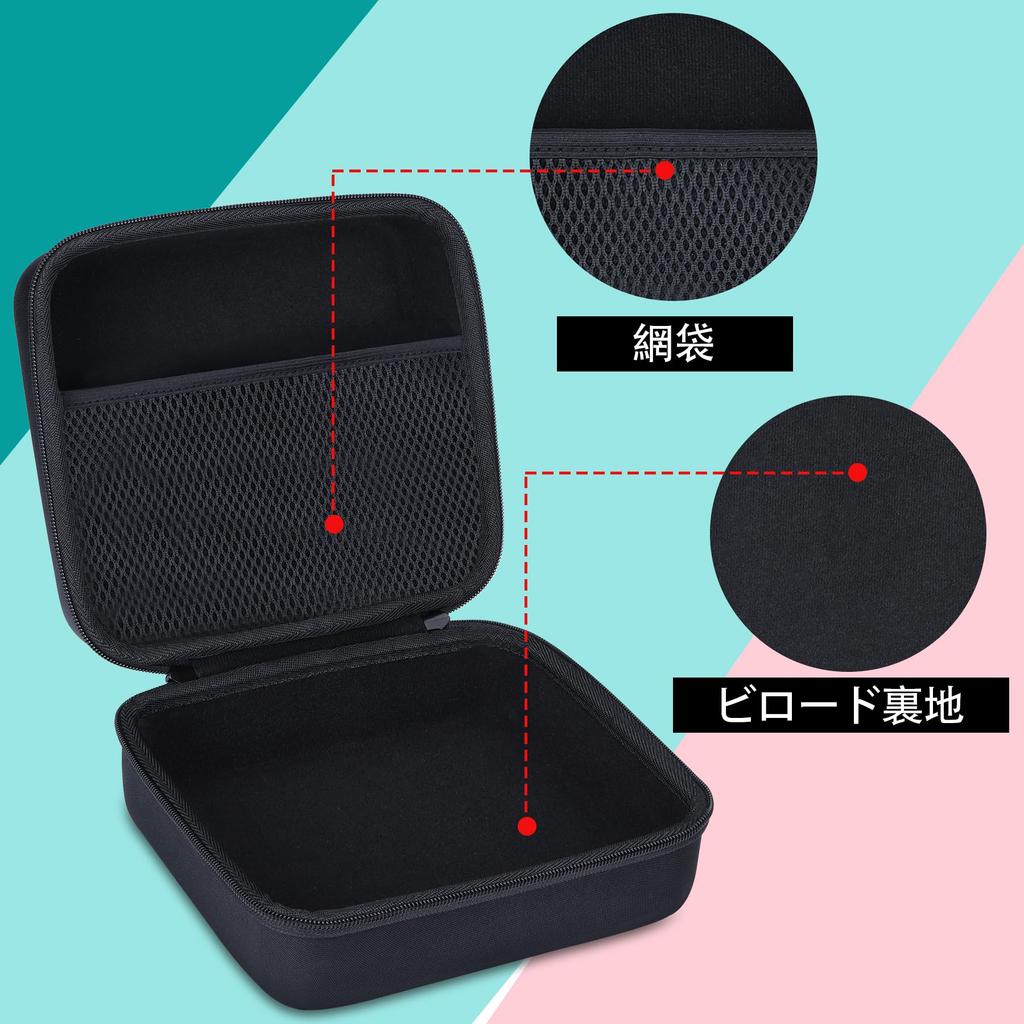 Lebakort Storage Case Compatible with Canon SELPHY Compact Photo Printers CP1500, CP1300, and CP1200 (Black Case)