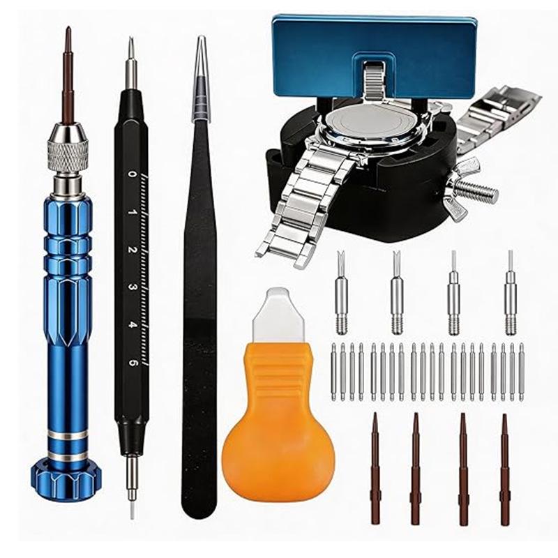 Multifunctional Watch Repair Tool Set: Strap Adjuster & Battery Replacement Kit