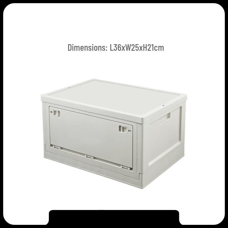 Black Outdoor Camping & Storage Folding Box - Industrial Style for Car Trunk