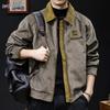 2025 Men's Trendy American Style Heavyweight Lapel Jacket - Autumn/Winter Casual Loose Plus Size High-End Clothing