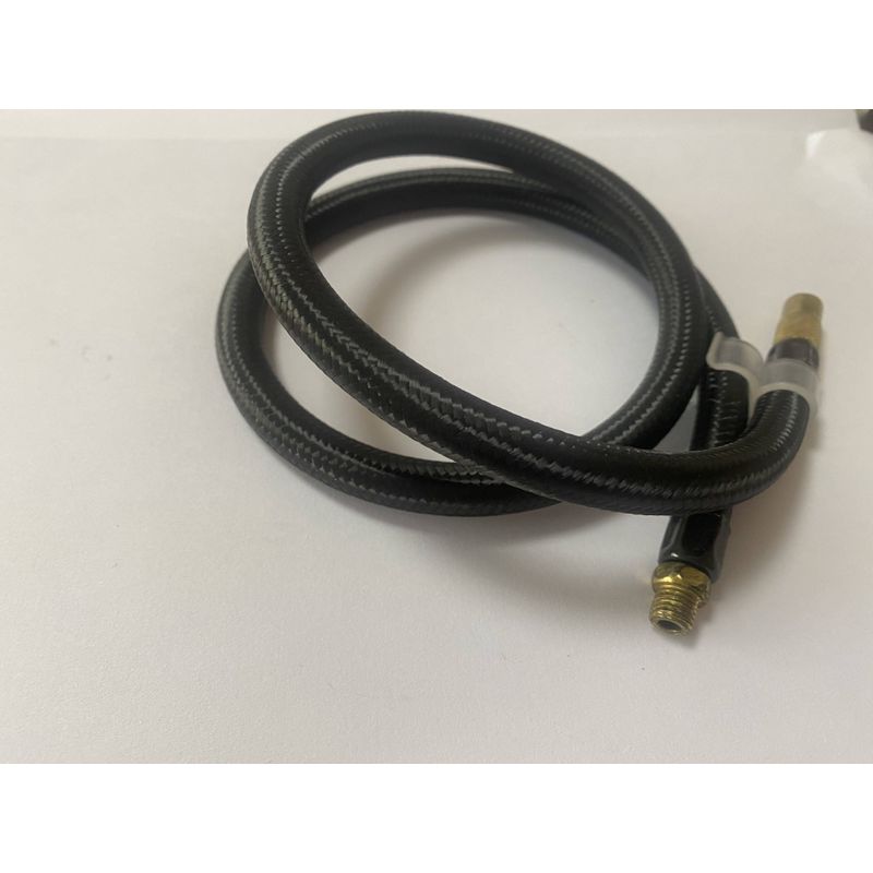 Black Air Hose for Inflating Rubber Tubes, Gauze-Woven Tube, Extension Hose Accessories, Car Air Pump