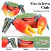 Oenux Simulation Ocean Sea Life Animals Model Lovely Crab Action Figures Toy Cake Toppers Collection Jouet Kids Education Gift