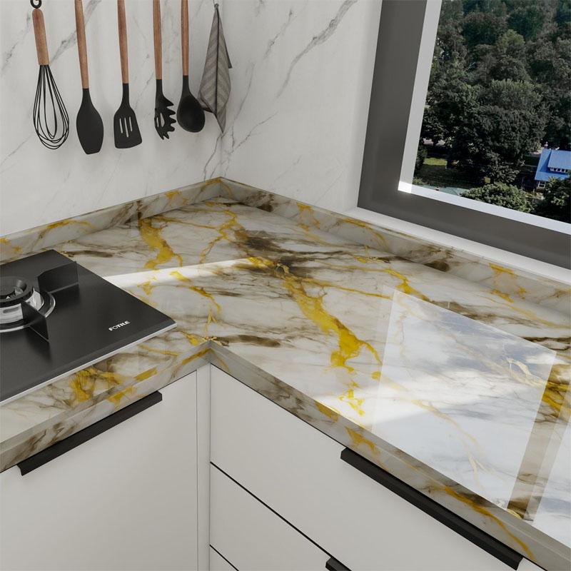 Thickening Decorative Walls Paper Wall Stickers Wallpaper for Kitchen Cooking Bench 40cm Waterproof and Oil Proof Adhesive Home