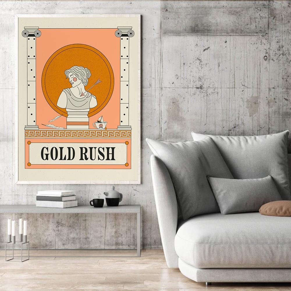 Affiche de paroles de ruée vers l'or, peinture sur toile, impression  murale, images murales modernes acheter à prix bas — livraison gratuite,  avis réels avec des photos — Joom, image size:1000x1000