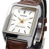 Casio Standard Quartz Women's Watch LTP-V007L-7E2 White Brown Leather Band