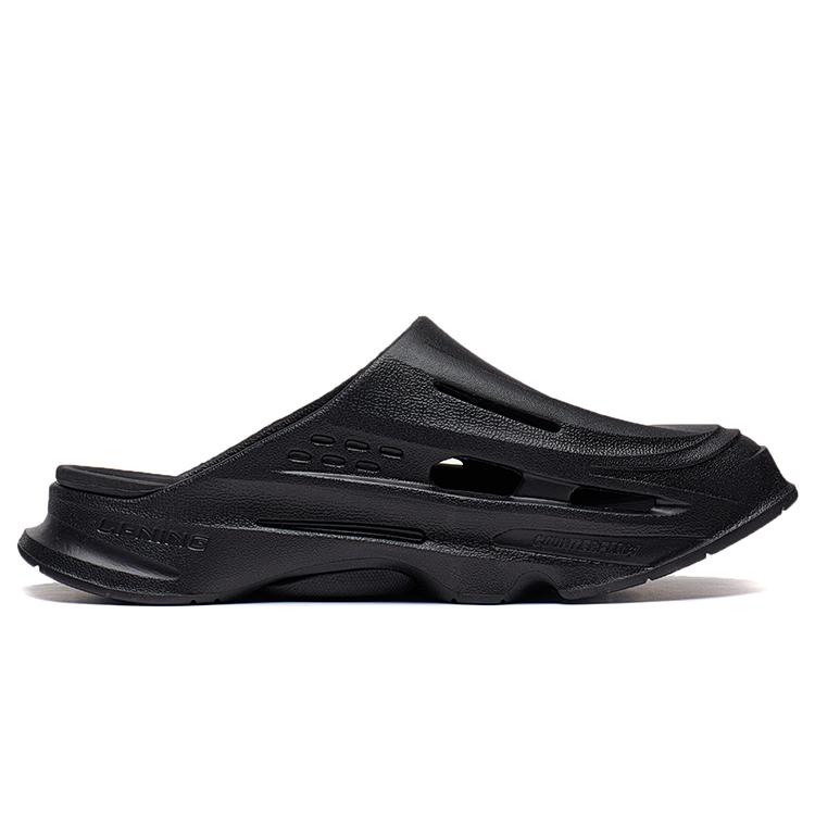 New LiNing Slide Slippers Unisex Black AGLT077-6