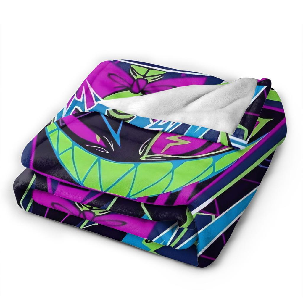 VOX H-Hazbin Hotel Alastor Game Blanket  Super Warm Throw Blanket for Living Room Decorative Graphic Bedspread Sofa Bed Cover