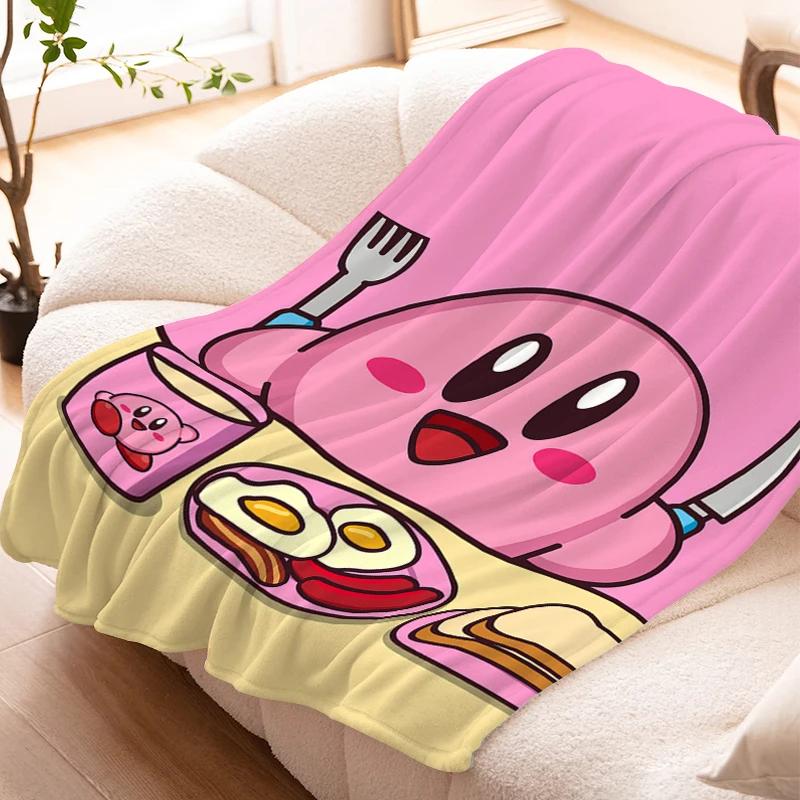 Decorative Sofa Blanket K-Kirbys Lovely Warm Knee Bed Fleece Camping Custom Fluffy Soft Blankets for Winter Microfiber Bedding