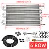 Universeller Aluminium-Ölkühler 4-reihig 6-reihig 8-reihig Radiator-Umrüstsatz Fernübertragung Auto Manuell Auto Motorrad