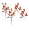 Artificial Silk Flowers for Home Decor Realistic Autumn Decoration, Floral Orange Plants Halloween Decoration Branches Table Centerpiece And