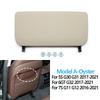 For BMW 5 6 7 Series G30 G31 G32 G11 G12 520 525 528 630 740 Car Seat Back Panel Leather Backrest Storage Pocket Cover