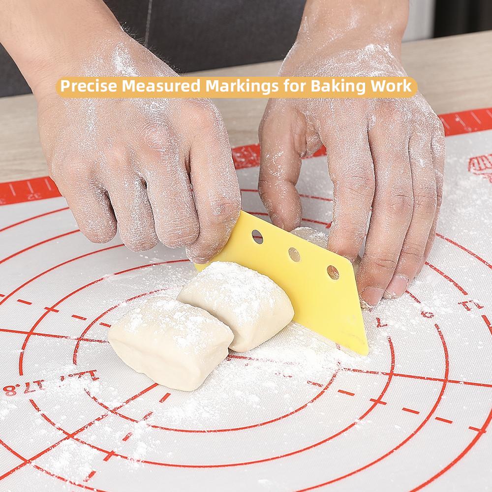 New Oversize 80/70/60cm Silicone Baking Mat Pastry Rolling Kneading Pad Kitchen Crepes Pizza Dough Non-stick Pan Pastry mat