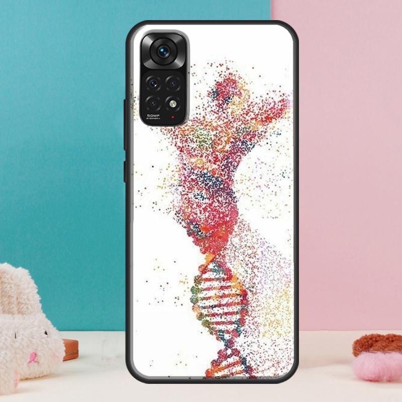Science DNA Chemistry Case For Xiaomi Redmi Note 14 13 12 Pro 11 9 10 9S 10S 11S 12S Redmi 14C 13C 10C 12C Cover