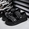 Fashion New  Unisex Sandals Comfortable Hook Loop Platform Sandals Men Outdoor Lightweight Beach Sandals For Men sandalias hombre