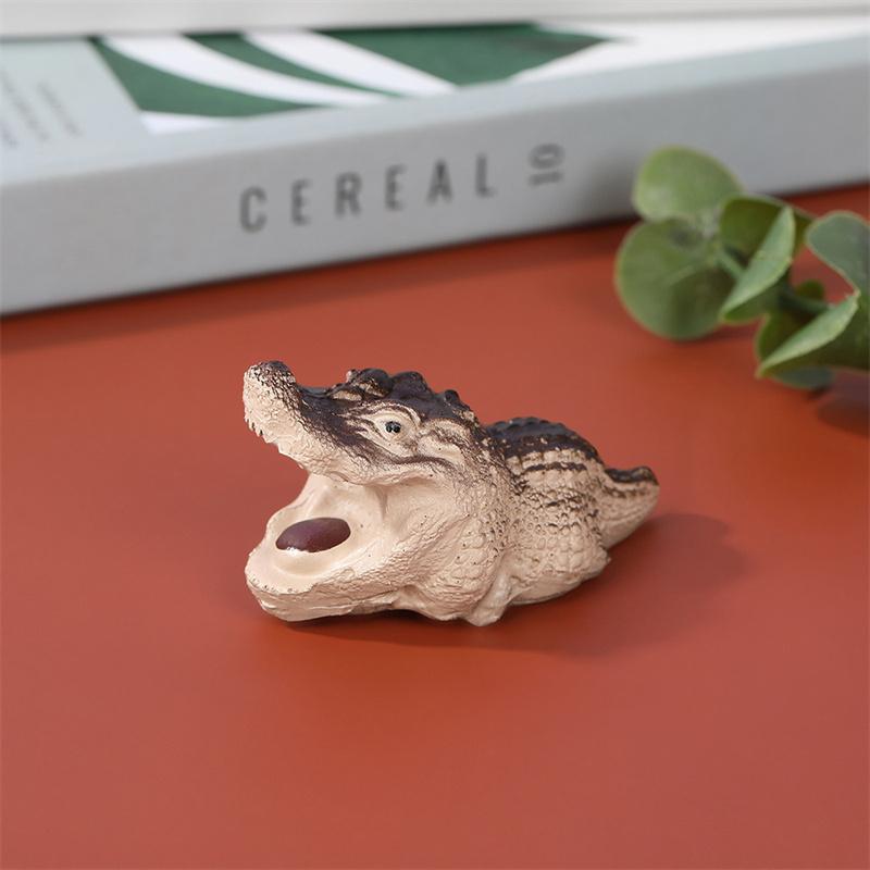 Crocodile Garden Ornament Home Table Decoration Resin Crafts Gift Animal Statue Garden Patio Art Resin Small Crocodile