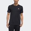 Adidas Logo Graphic Round Neck Sports T-Shirt Men Tops Black FK1418