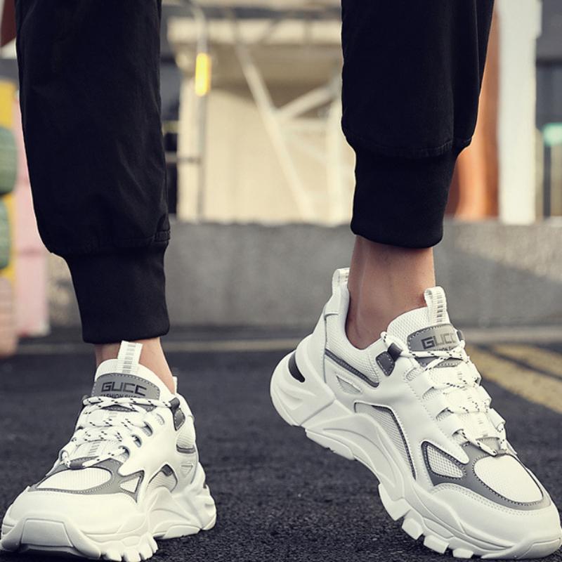Fashion Men's Sneaker 2024 Spring Fashion Mesh Breathable Walking Shoes for Men Wild Platform New Versatile Running Shoe Tenis Masculino