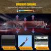 18W Light Bar Work Spotlight 12V Led Waterproof For Ip67 Truck Driving Offroad Boat Car Tractor Led Lamp Modify Accessories
